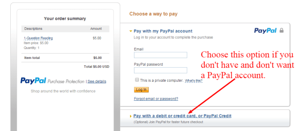 PayPal No Account