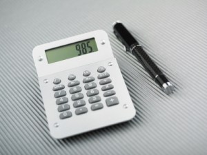 calculator and pen image