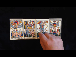 Screenshot from video tarot reading